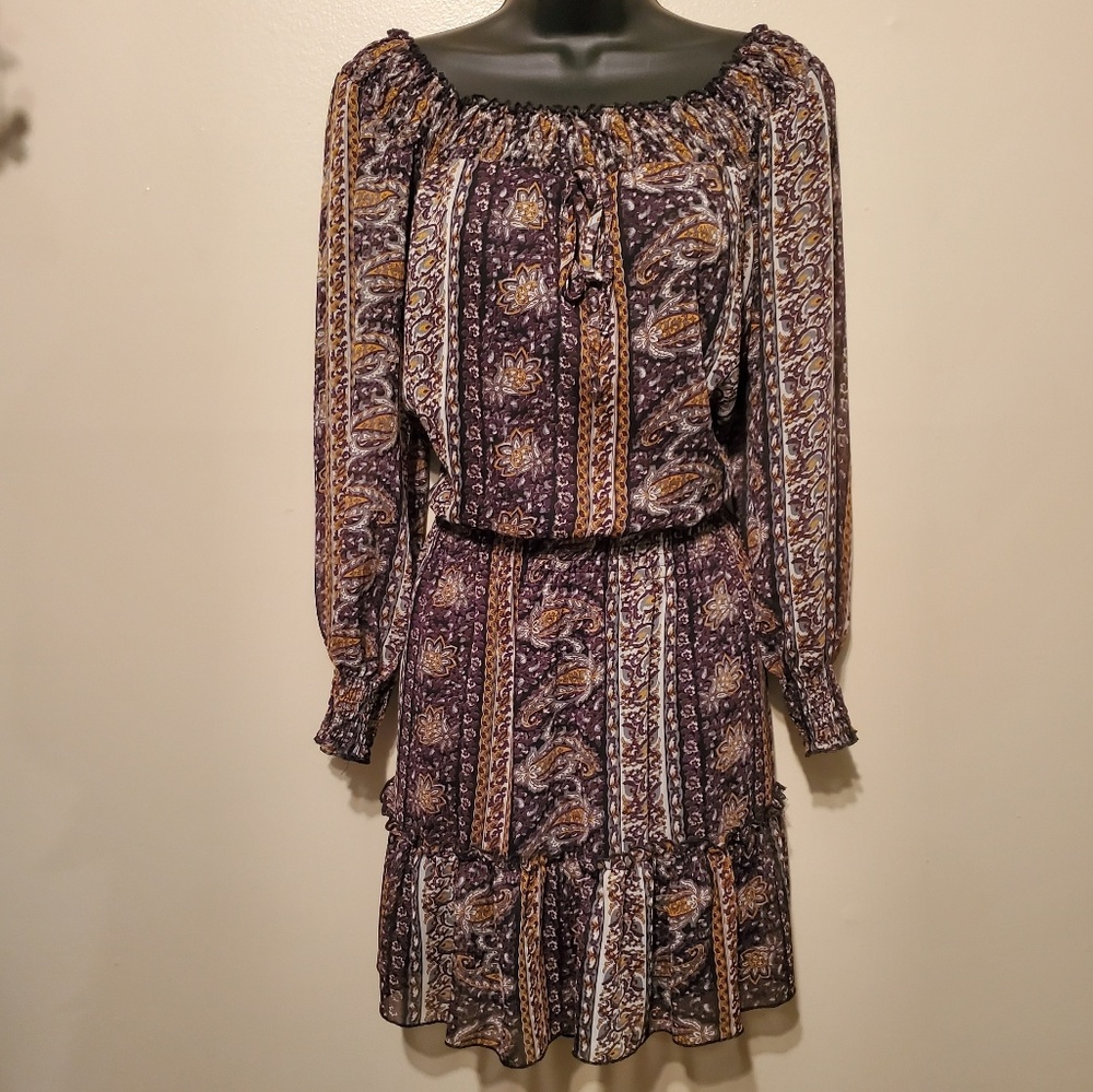 Long Sleeved Fall Printed Dress